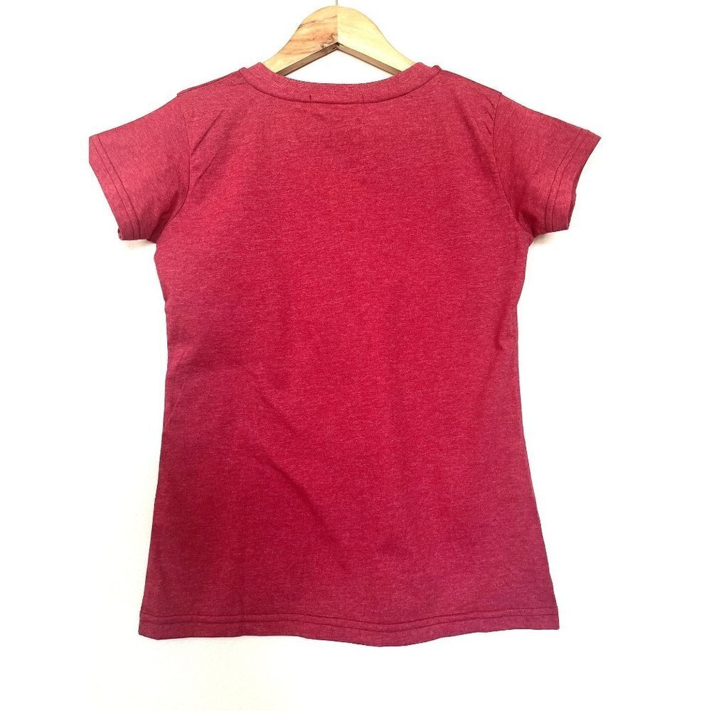 Collection Plaisir de Paris, Paris Universite Pink V-Neck T-Shirt - Picture 2 of 6